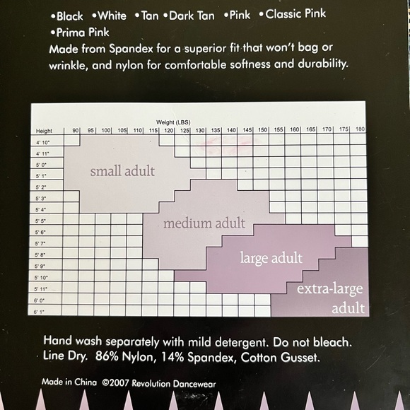 Body Wrapper Footed Dance Tights and Fishnet seamless tights - Picture 5 of 9